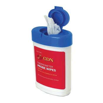 8018463 - CDN - PW90 - Thermometer Probe Cleaning Wipes Product Image
