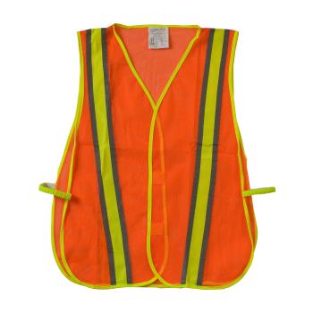 PIN3000900OR - PIP - 300-0900OR - Orange Mesh Safety Vest Non-ANSI w/ Reflective Tape Product Image