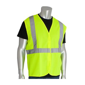 PIN302WCENGLY5X - PIP - 302-WCENGLY-5X - Yellow Solid Safety Vest (XXXXXL) Product Image