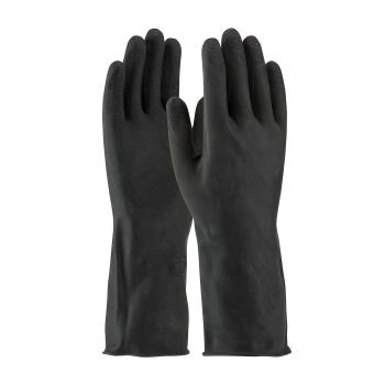 PIN48L300KXXL - PIP - 48-L300K/XXL - 2XL 13 In Lined Black Latex Gloves w/ Grip Product Image