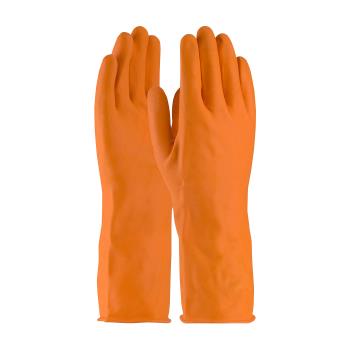 PIN48L302TM - PIP - 48-L302T/M - Medium Lined Orange Latex Gloves Product Image
