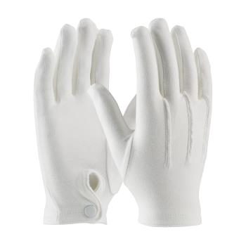 PIN130150WML - PIP - 130-150WM/L - Large White Cotton Dress Gloves w/ Wrist Snap Product Image