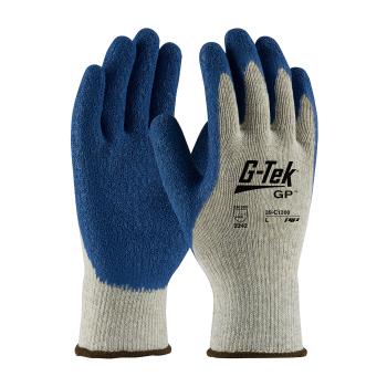 PIN39C1300L - PIP - 39-C1300/L - Large G-Tek Gray Gloves w/ Blue Latex Coat Product Image