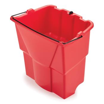 12882 - Rubbermaid - 2064907 - 18 qt Red WaveBrake® Dirty Water Mop Bucket Insert Product Image