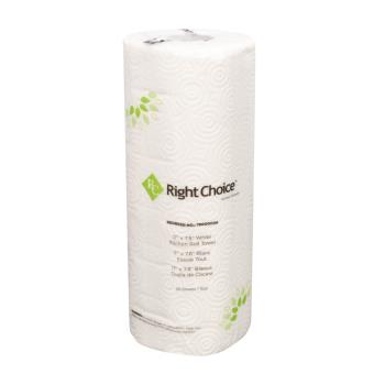 57108 - Right Choice - 78000008 - 80 Sheet White Paper Towel Roll Product Image