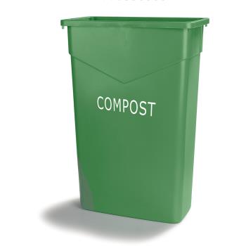 36186 - Carlisle - 342023CMP09 - 23 gal Trimline™ Green Compost Trash Can Product Image