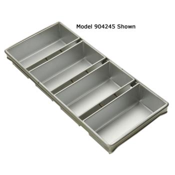 FCP904585 - Focus Foodservice - 904585 - (4) 8 1/2 in x 5 3/4 in Strapped Bread Pan Set Product Image