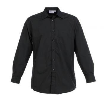 CFWD150BLKM - Chef Works - D150-BLK-M - Black Server Dress Shirt (M) Product Image