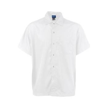 1140L - KNG - 1140L - Large White Snap Front Cooks Shirt Product Image