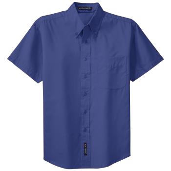 1170MDB2XL - KNG - 1170MDB2XL - 2XL Mediterranean Blue Men's Short Sleeve Dress Shirt Product Image