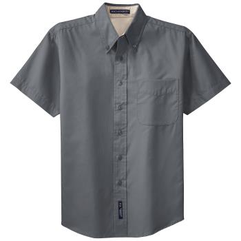 1170STG2XL - KNG - 1170STG2XL - 2XL Steel Grey Men's Short Sleeve Dress Shirt Product Image