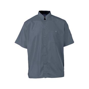 2126SLBKM - KNG - 2126SLBKM - Medium Men's Active Slate Short Sleeve Chef Shirt Product Image