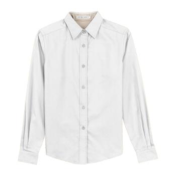 1184WHTXXL - KNG - 1184WHTXXL - 2XL White Women's Long Sleeve Dress Shirt Product Image