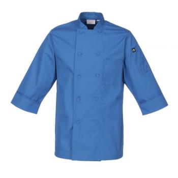 CFWJLCLBLUM - Chef Works - JLCL-BLU - (M) Blue 3/4 Sleeve Coat Product Image