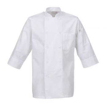 CFWJLCLWHT3XL - Chef Works - JLCL-WHT-3XL - (3XL) White 3/4 Sleeve Coat Product Image