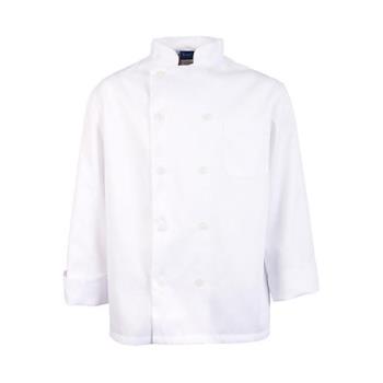 1050XS - KNG - 1050XS - XS Men's White Long Sleeve Chef Coat Product Image