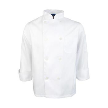 1434XS - KNG - 1434XS - XS White Long Sleeve Chef Coat Product Image