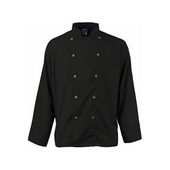 2122BKSL4XL - KNG - 2122BKSL4XL - 4XL Men's Active Black Long Sleeve Chef Coat Product Image