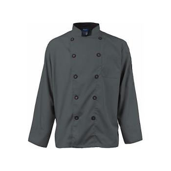 2122SLBK5XL - KNG - 2122SLBK5XL - 5XL Men's Active Slate Long Sleeve Chef Coat Product Image