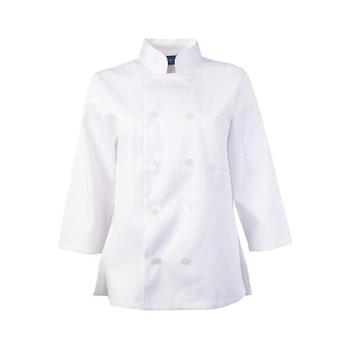 18712XL - KNG - 18712XL - 2XL Women's White 3/4 Sleeve Chef Coat Product Image