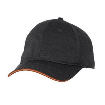 CFWBCCTORA - Chef Works - BCCT-ORA - Cool Vent Black/Orange Baseball Cap  Product Image