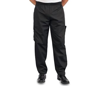 1138XL - KNG - 1138XL - XL Black Baggy Cargo Chef Pants Product Image