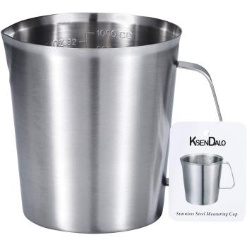 38292 - KsenDalo - K-038-US - 32 oz Stainless Steel Frothing Pitcher Product Image