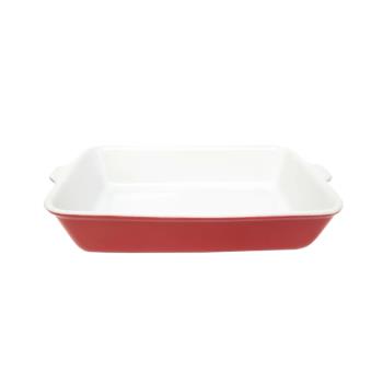57522 - Carthage.Co - SGSD1052 - 13 1/2 in x 8 7 3/4 in Red Stoneware Baking Dish Product Image