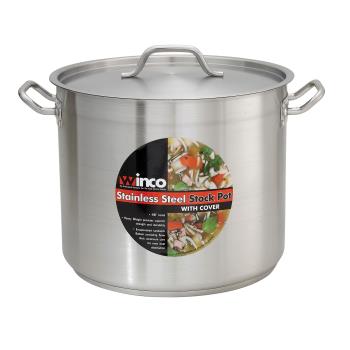 WINSST12 - Winco - SST-12 - 12 qt Stainless Steel Stock Pot Product Image
