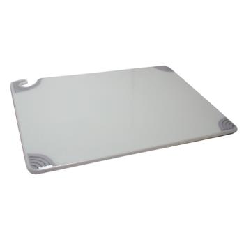 86147 - San Jamar - CBG121812WH - 12 in x 18 in x 1/2 in White Saf-T-Grip® Cutting Board Product Image
