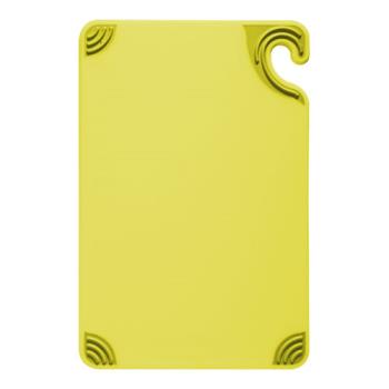 86079 - San Jamar - CBG912YL - 9 in x 12 in x 3/8 in Yellow Saf-T-Grip® Cutting Board Product Image