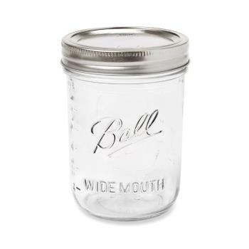 13093 - ULINE - S-19402 - 16 oz Wide Mouth Canning Jar Product Image