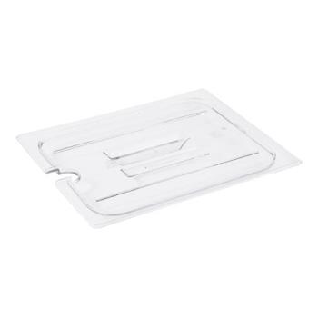 78421 - Cambro - 20CWCHN135 - 1/2 Size Clear Camwear® Notched Handled Food Pan Cover Product Image