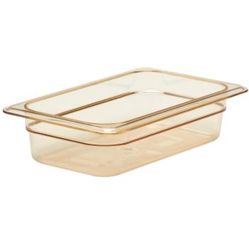 281602 - Cambro - 42HP150 - 1/4 Size 2 1/2 in Amber H-Pan™ High Heat Food Pan Product Image