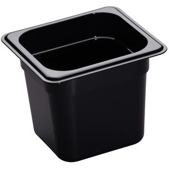 78437 - Cambro - 66HP110 - 1/6 Size 6 in Black H-Pan™ High Heat Food Pan Product Image