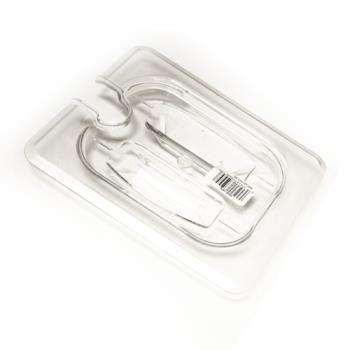 98841 - Cambro - 80CWCHN135 - 1/8 Size Clear Camwear® Handled Notched Food Pan Cover Product Image
