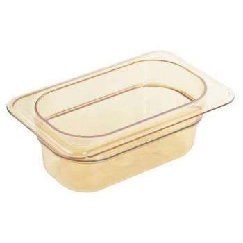CAM92HP150 - Cambro - 92HP150 - 1/9 Size 2 1/2 in Amber H-Pan™ High Heat Food Pan Product Image
