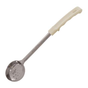 85276 - Winco - FPP-3 - 3 oz Beige Perforated Portion Spoon Product Image