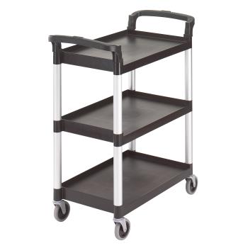 75310 - Cambro - BC331KD110 - 32 7/8 in X 16 1/4 in 3-Tier Black Service Cart Product Image