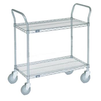 86342 - Franklin - 86342 - 24 in x 48 in 2-Tier Chrome Wire Cart Product Image