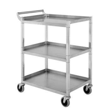 GSWC4222 - GSW - C4222 - 17 1/2 in x 33 1/2 in 3-Tier Stainless Steel Bus Cart Product Image