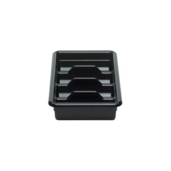 CAM1120CBR110 - Cambro - 1120CBR110 - 11 in x 20 in Black Cambox® Cutlery Tub Product Image