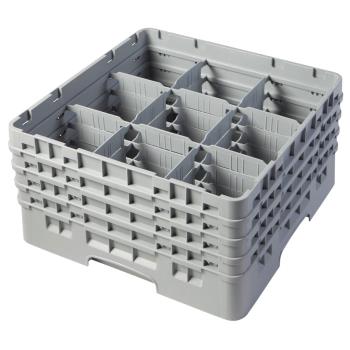 76496 - Cambro - 9S800151 - 9 Compartment 8 1/2 in Camrack® Glass Rack Product Image