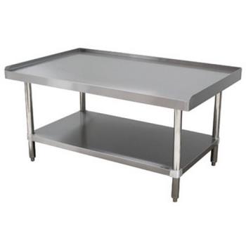 ADVESLS304X - Advance Tabco - ES-LS-304-X - 48 in x 30 in Stainless Steel Equipment Stand w/ S/S Undershelf and 1 in Splashes Product Image