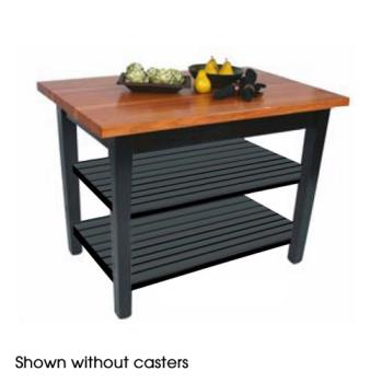 JHBRNC3624C2S - John Boos - RN-C3624C-2S - 36" Le Classique Table w/ (2) Shelves & Casters Product Image