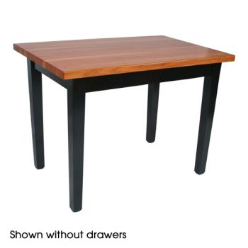 JHBRNC60362D - John Boos - RN-C6036-2D - 60" x 36" Le Classique Table w/ (2) Drawers Product Image
