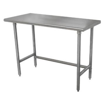ADVTMSLAG304X - Advance Tabco - TMSLAG-304-X - 48 in x 30 in Stainless Steel Work Table w/ Open Base Product Image