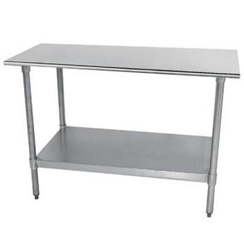 ADVTT304X - Advance Tabco - TT-304-X - 48 in x 30 in Stainless Steel Work Table w/ Galvanized Undershelf Product Image