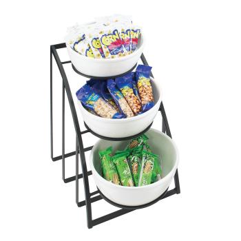 CLM17121013 - Cal-Mil - 1712-10-13 - 3-Tier Black 10 in Bowl Display Product Image