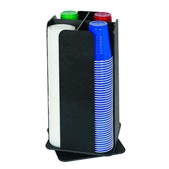 DRMRCLOLG4BT - Dispense-Rite - RCLO-LG-4BT - Four Section Countertop Cup And Lid Organizer Product Image